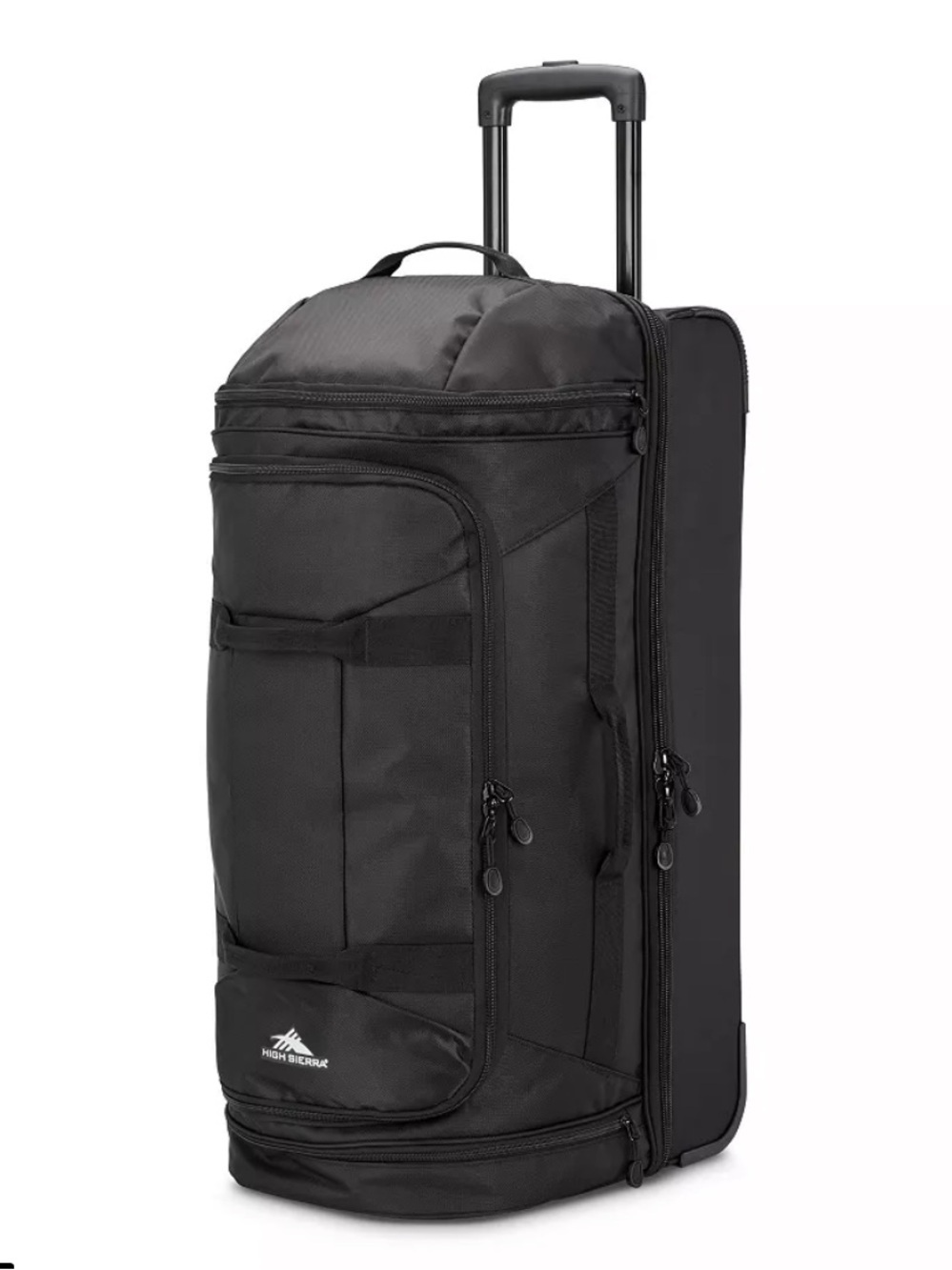 High Sierra Black Wheeled Duffel with Telescoping Handle, travel bag luggage 🔥🏖️